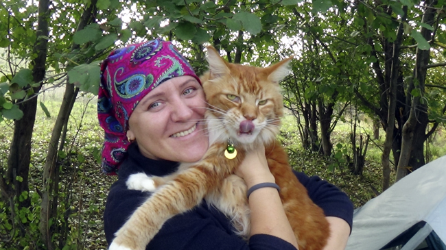 Светлана Суханцова и кот Камелот